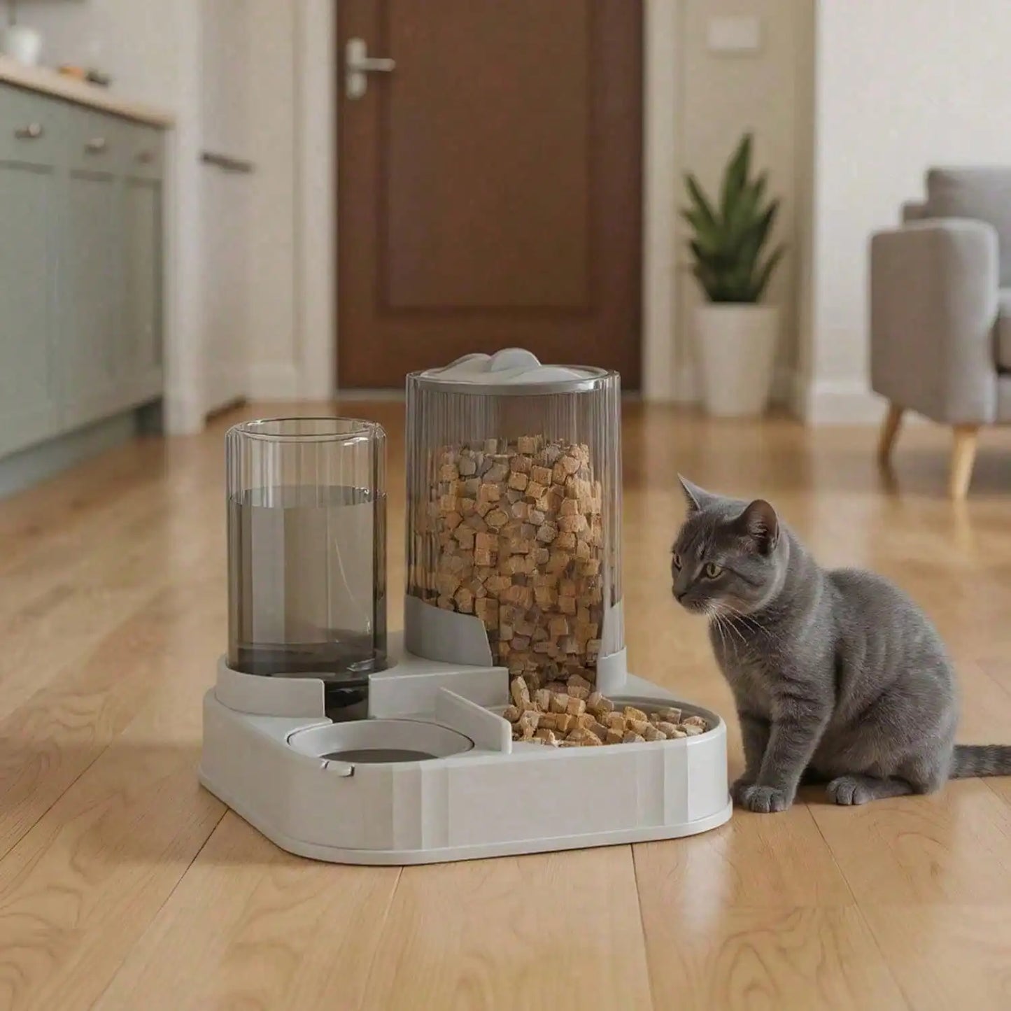 2 in 1 Automatic Pet Food & Water Dispenser