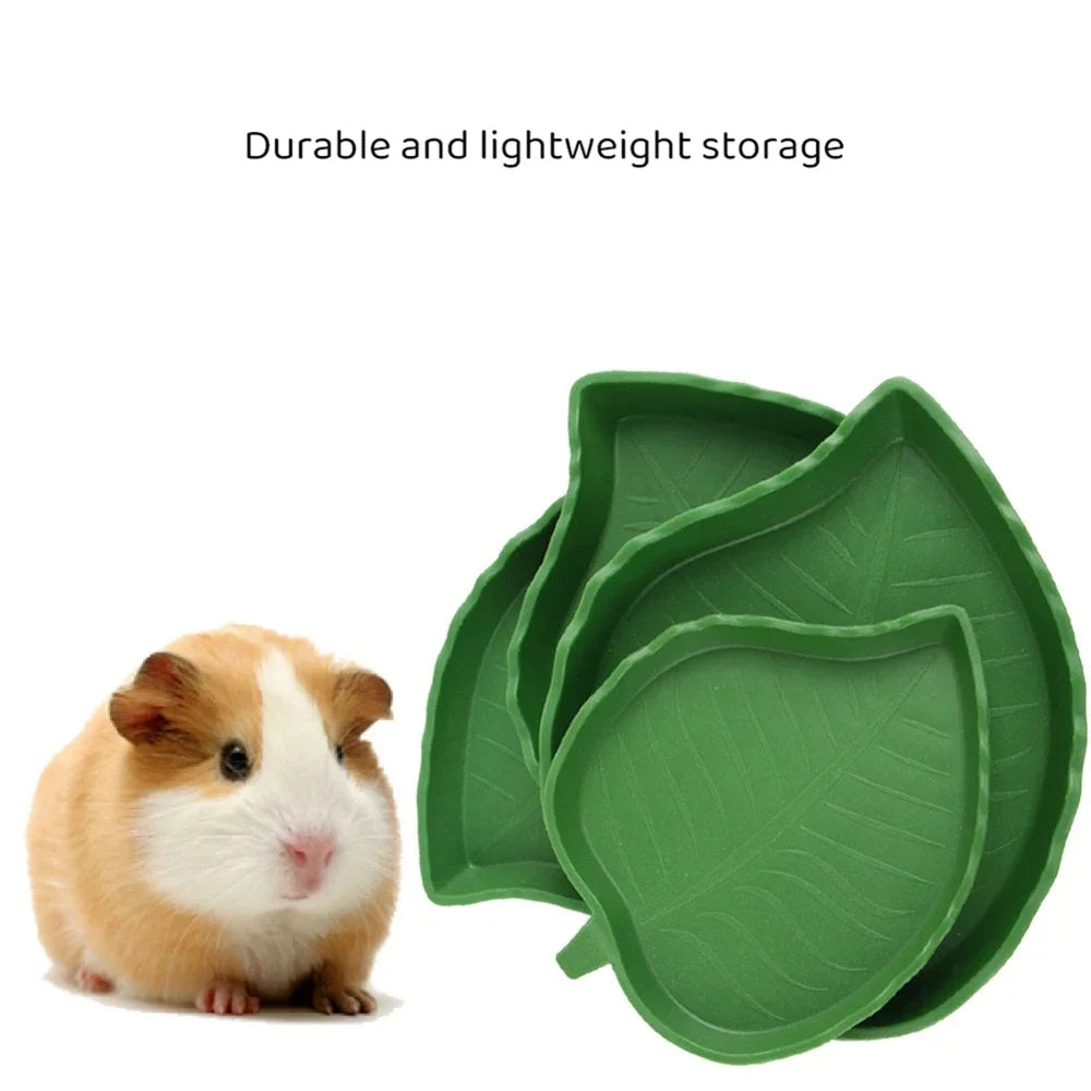 Leaf Shape Reptile Food/Water Bowl