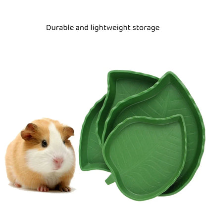 Leaf Shape Reptile Food/Water Bowl