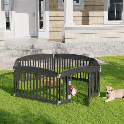 JHK 6 Panel Plastic Pet Playpen
