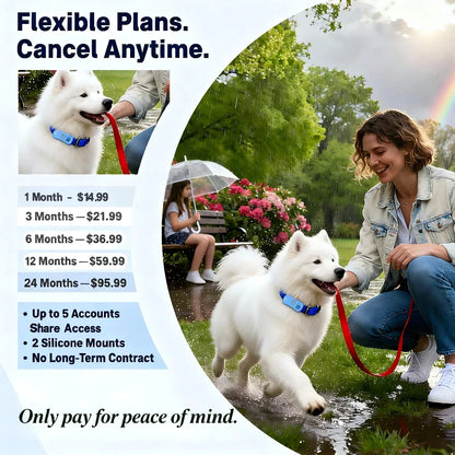 GPS Pet Tracker, WiFi Tracking, Lost Pet Locator