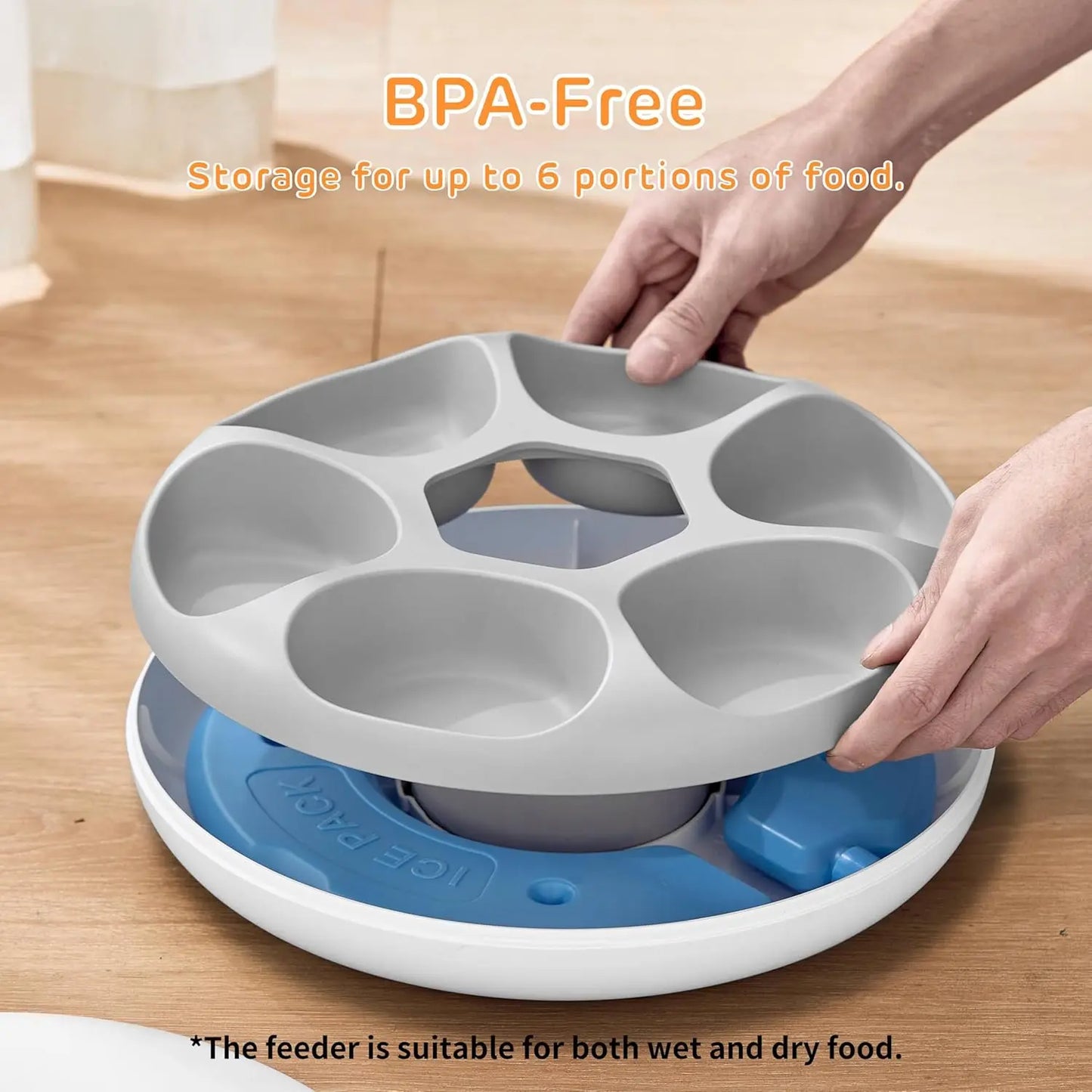 Automatic Pet Feeder w/Rechargeable Battery