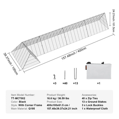 SucceBuy Chicken Tunnels for Yard