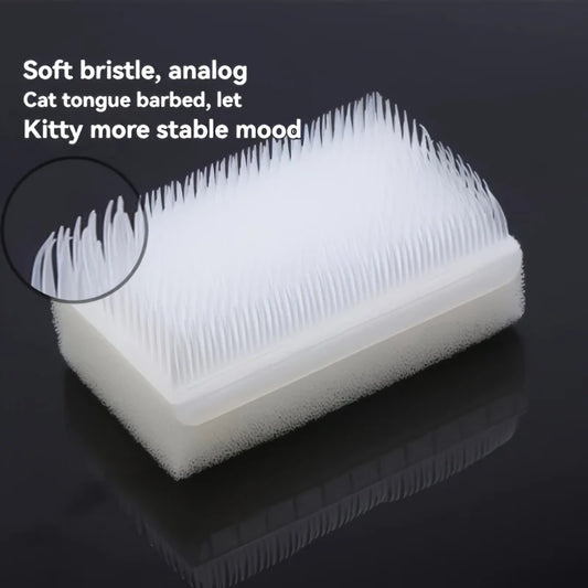 1pc Soft Bristle Cat Tongue Sensory Brush