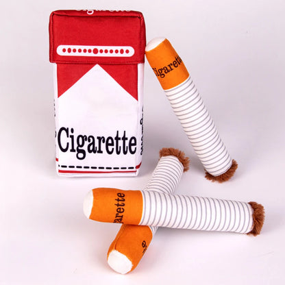 Plush Novelty Cigarette Pet Chew Toy