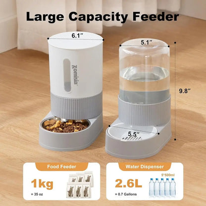 Gravity Pet Feeder/Water Dispenser
