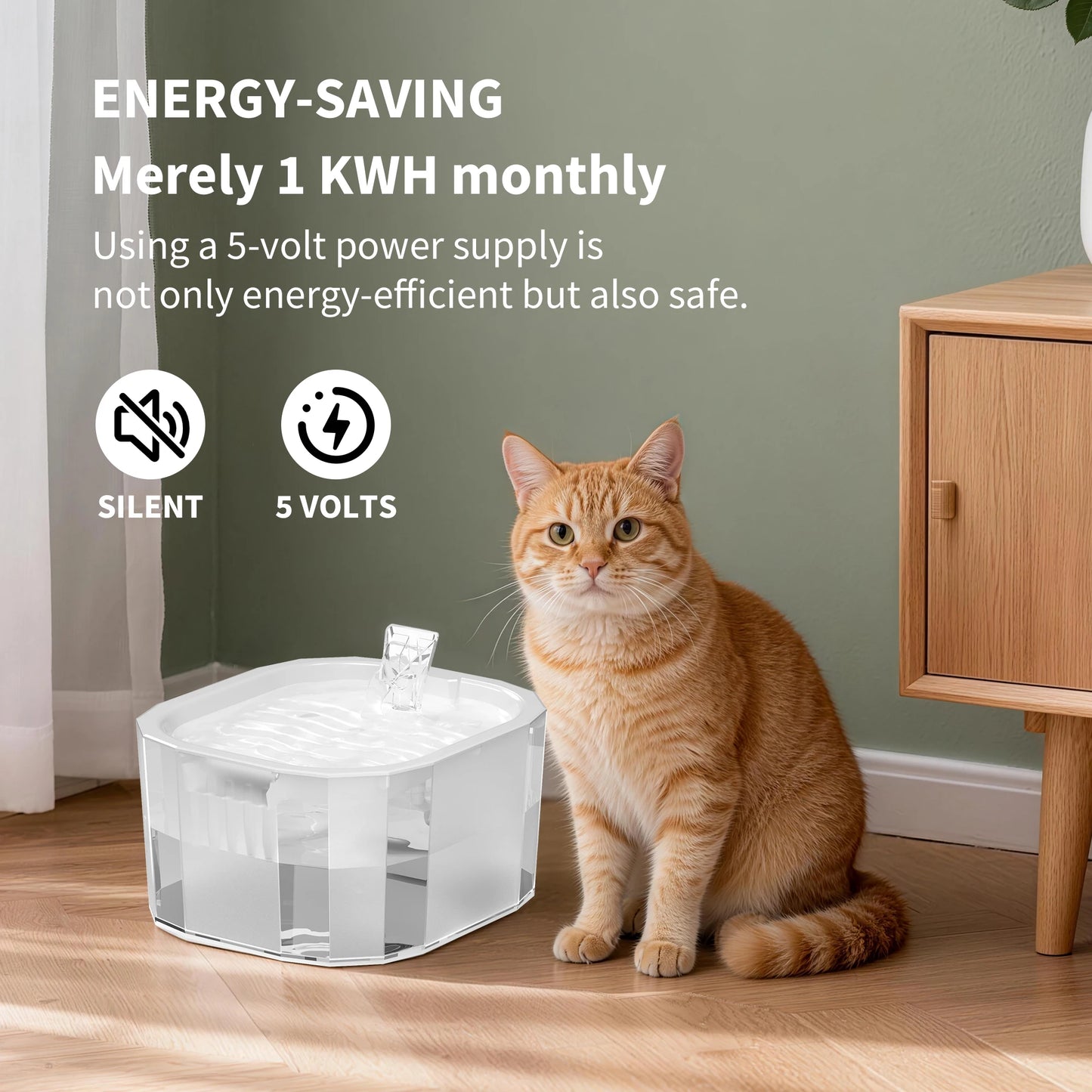 1.5L Indoor Pet Water Fountain