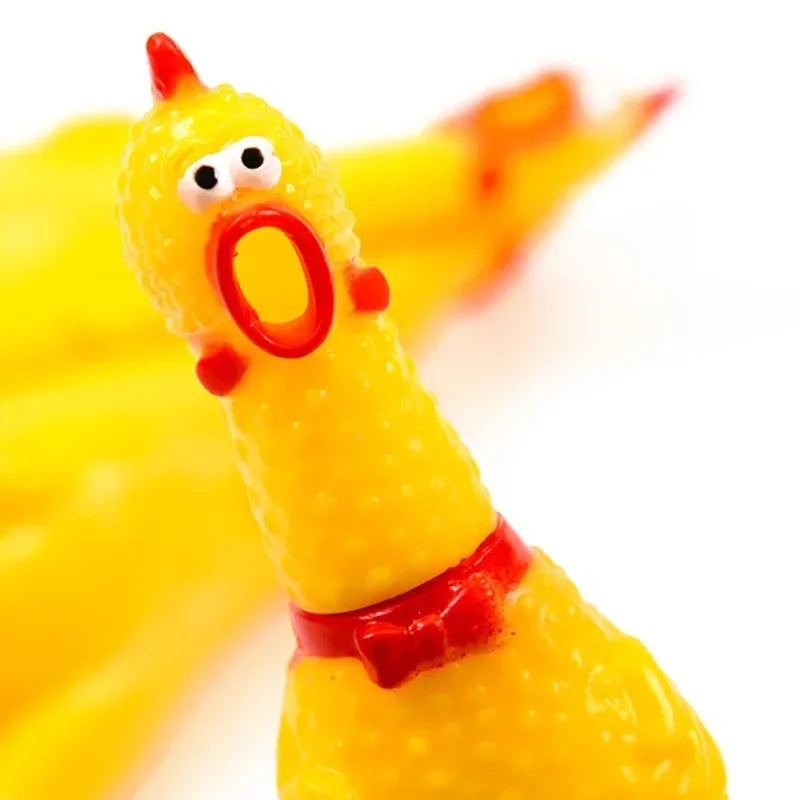 Yellow Rubber Chewing Toy for Aggressive Chewers