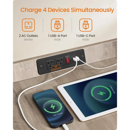 Feandrea Modern Pet Crate Furniture w/Charging Station