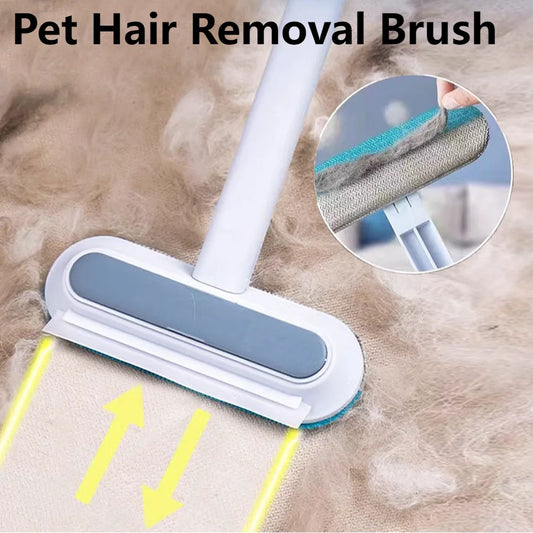 Pet Long Handle Hair Remover/Window Cleaner Brush