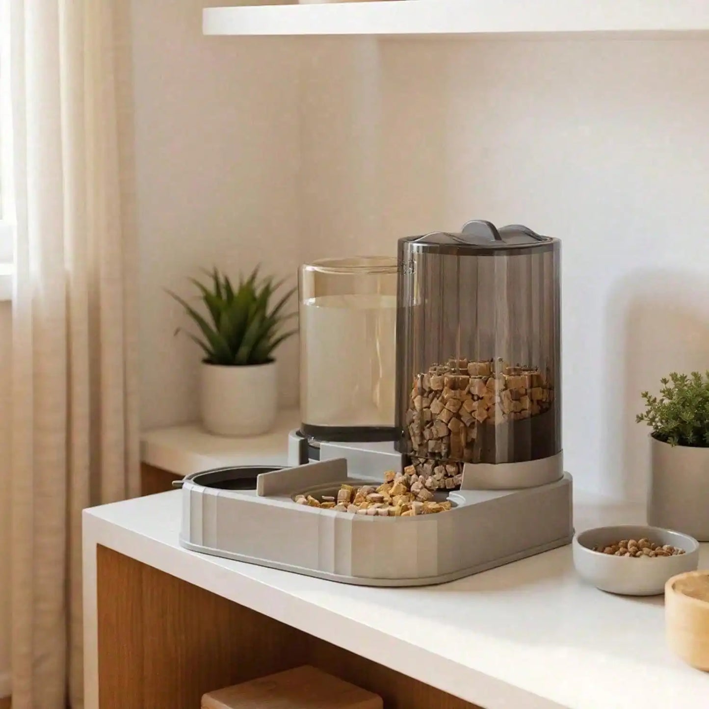 2 in 1 Automatic Pet Food & Water Dispenser
