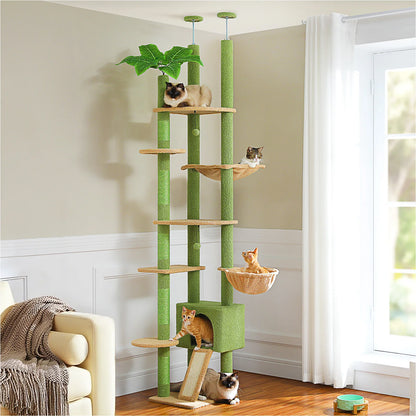 Floor to Ceiling Cactus Cat Tree with Scratching Post