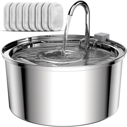 3.2L Stainless Steel Pet Water Fountain