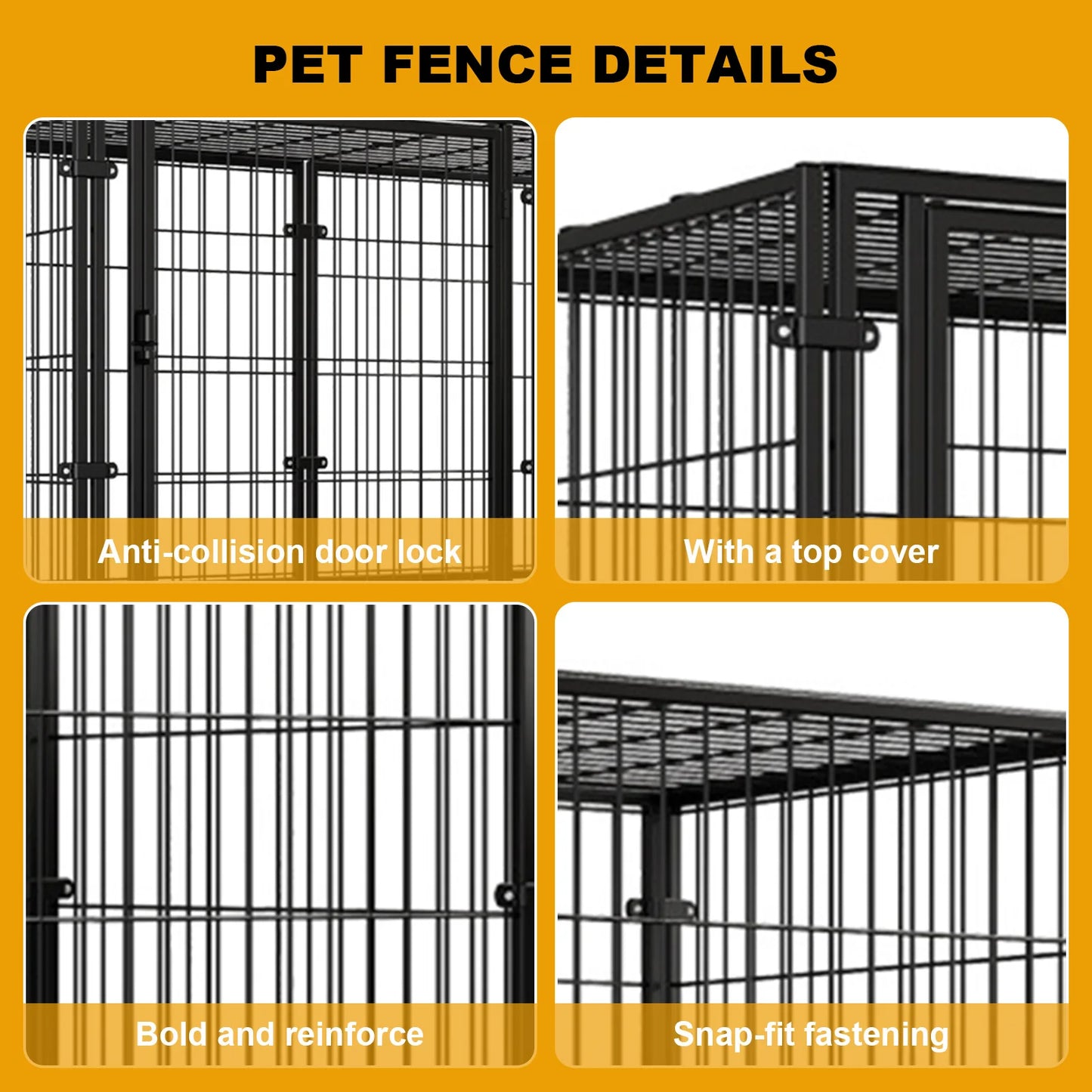 48In Heavy Duty Stackable Pet Kennel
