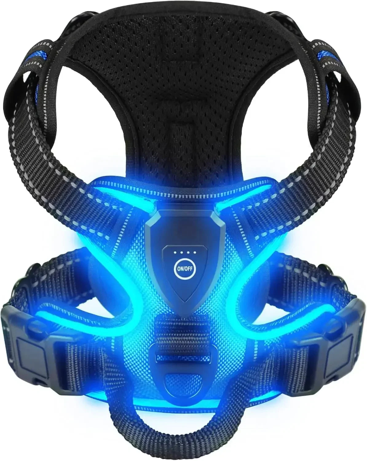 LED Rechargeable No Pull Dog Harness