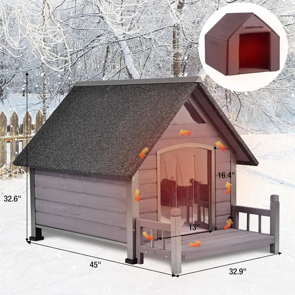 Outdoor Dog House w/Insulated Liner