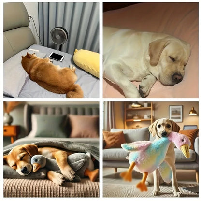 Anxiety-Relieving Plush Duck Toy for Pets