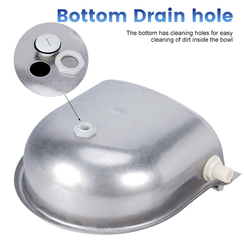Stainless Steel Automatic Drinking Bowl for Pets