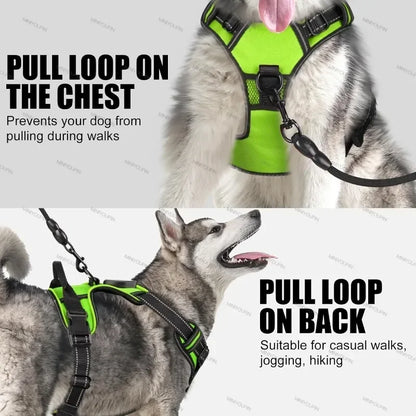 LED Rechargeable No Pull Dog Harness