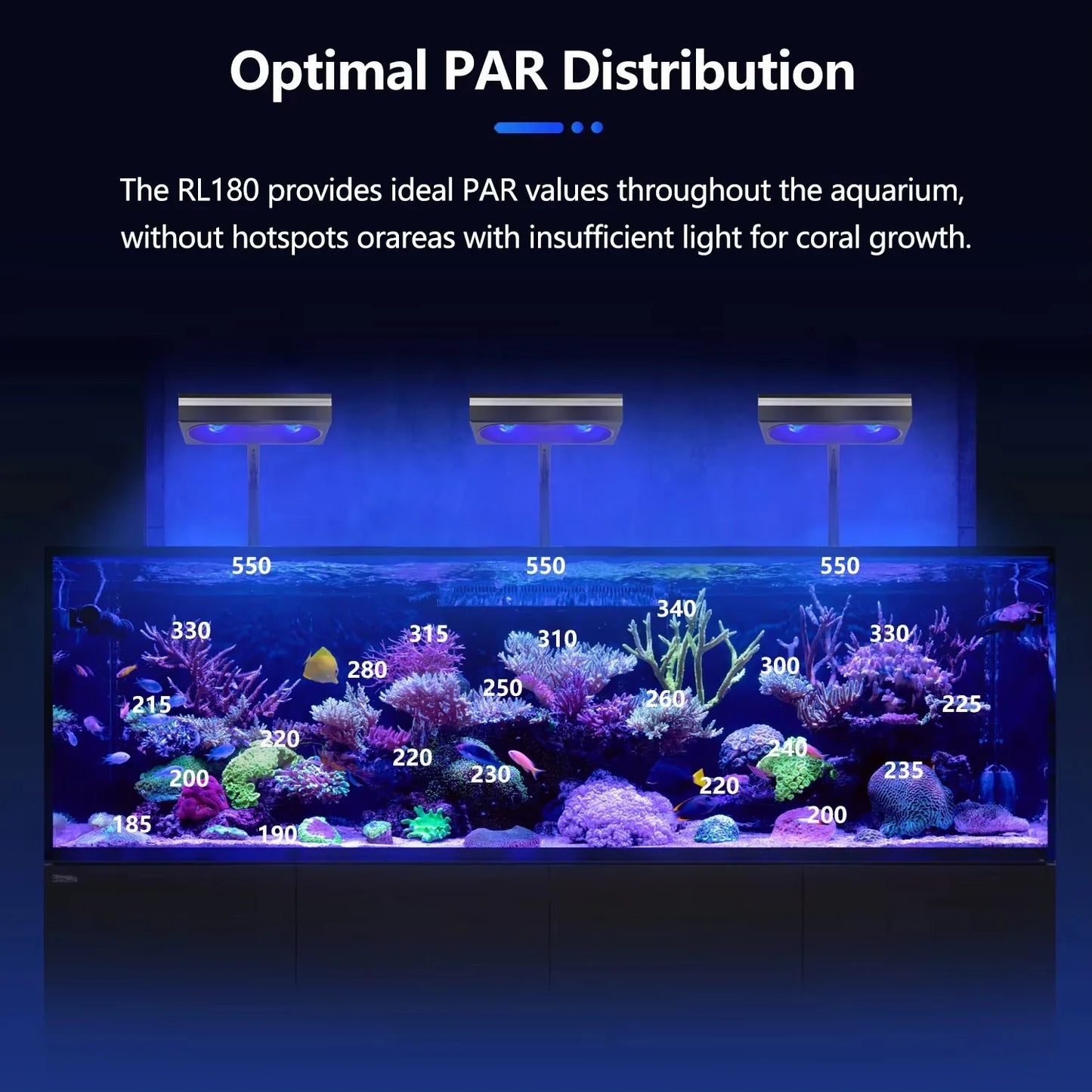 PopBloom 180W WiFi Aquarium Reef Coral Lamp