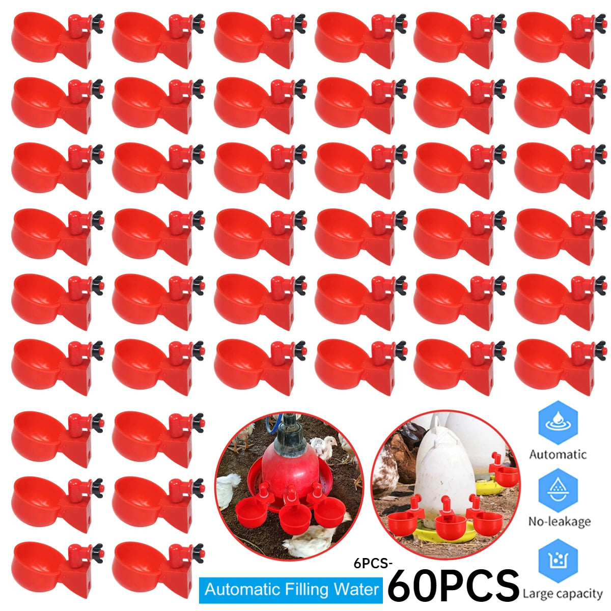 36-1PCS  Automatic Poultry Feeder Waterer