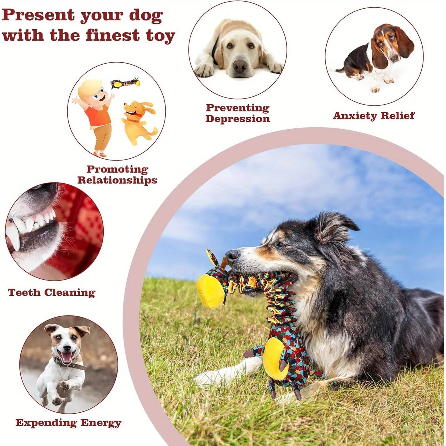 Ultra-Strong Plush Chew Toy for Powerful Chewers