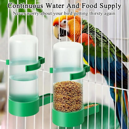4 pcs Plastic Bird Water Feeder Drinker Clip
