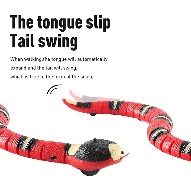 Automatic Smart Sensing Snake for Pet Play