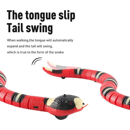 Automatic Smart Sensing Snake for Pet Play