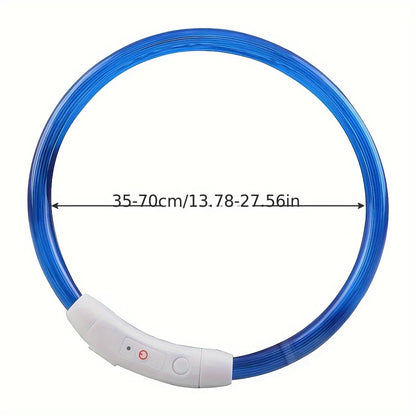 LED USB Rechargeable 3 Mode Pet Collar