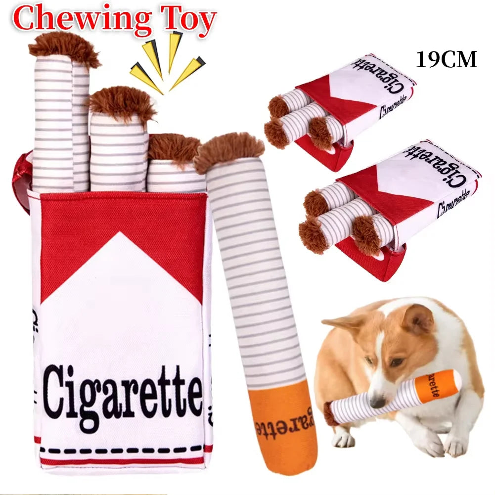 Plush Novelty Cigarette Pet Chew Toy