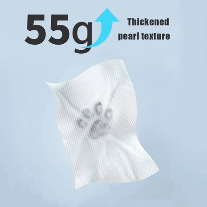 Hypoallergenic Pet Wipes, Unscented, 100 PCS