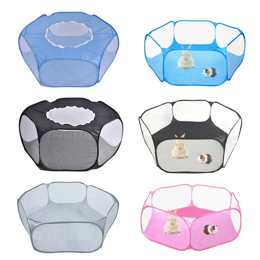 Portable Small Pet Transparent Playpen