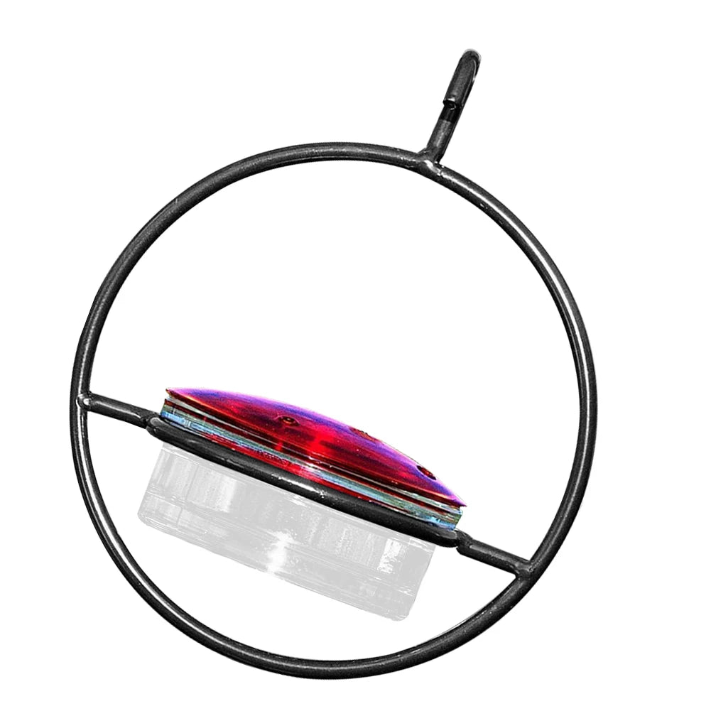 Red Glass Bowl Hummingbird Feeder