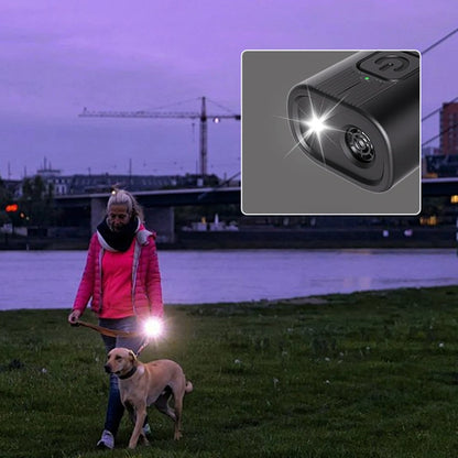 Rechargeable Ultrasonic Bark Deterrent with LED Flashlight