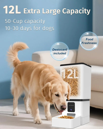 Smart Automatic Pet 12L Feeder with Camera