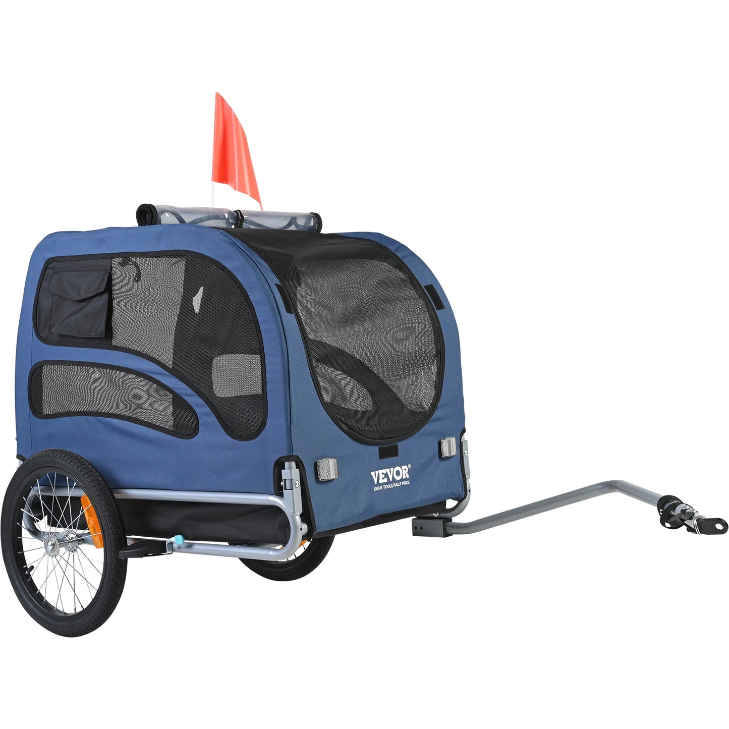 SucceBuy Pet Bicycle Carrier, Reflectors, Flag, Collapsible to Store