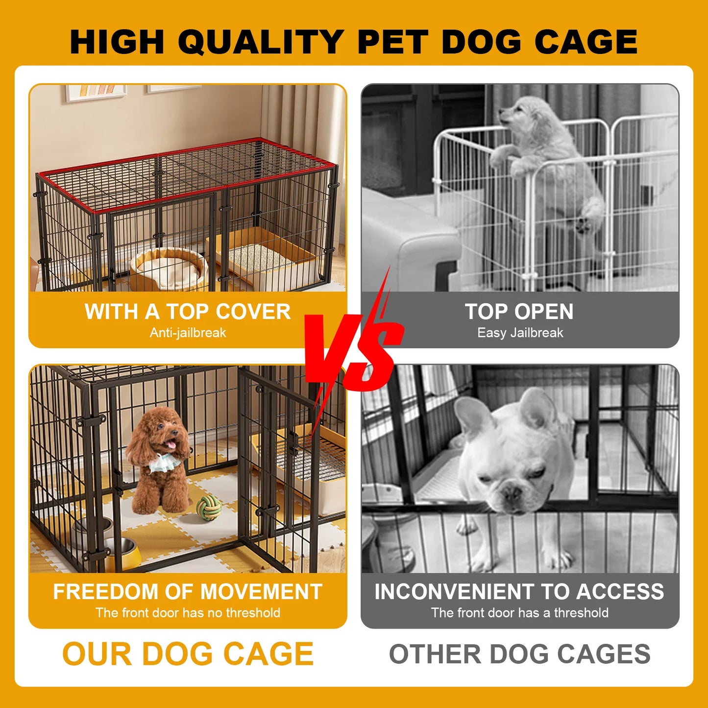 47IN Portable Pet Playpen