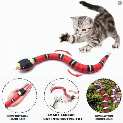 Automatic Smart Sensing Snake for Pet Play