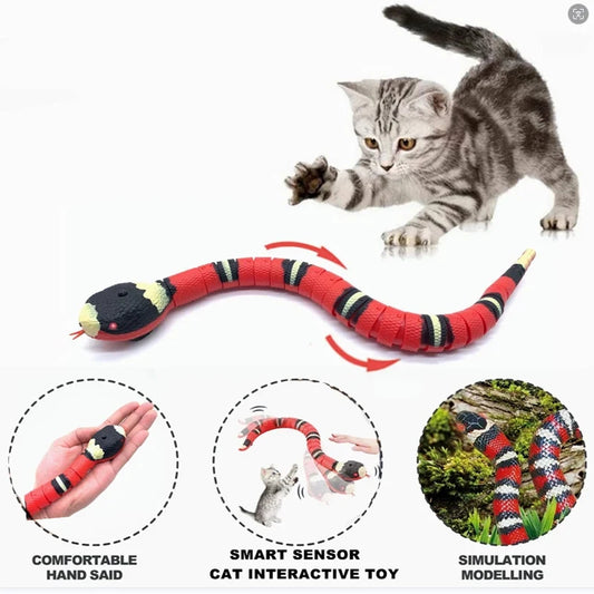 Automatic Smart Sensing Snake for Pet Play
