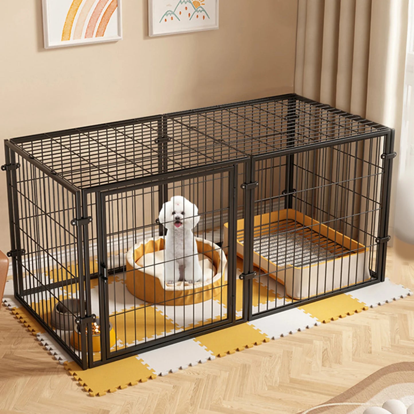 47IN Portable Pet Playpen