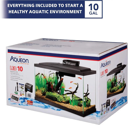 10 Gallon Aquarium Starter Kit with LED Lighting