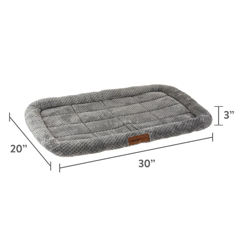 Padded Support Washable Pet Bed/Crate Mat