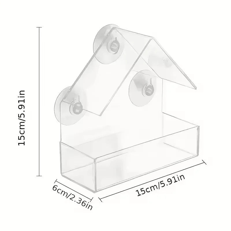 Transparent Window Bird Feeder