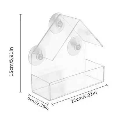 Transparent Window Bird Feeder