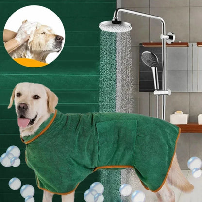 Pet Quick Dry Bath Towel Robe S/M/L