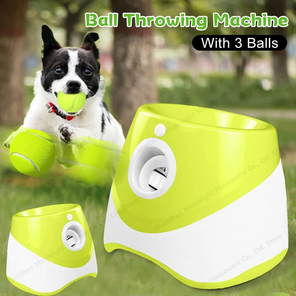 Automatic Ball Launcher Machine w/3 Tennis Balls