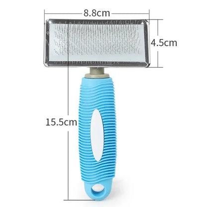 Stainless Steel and Silicone Pet Brush