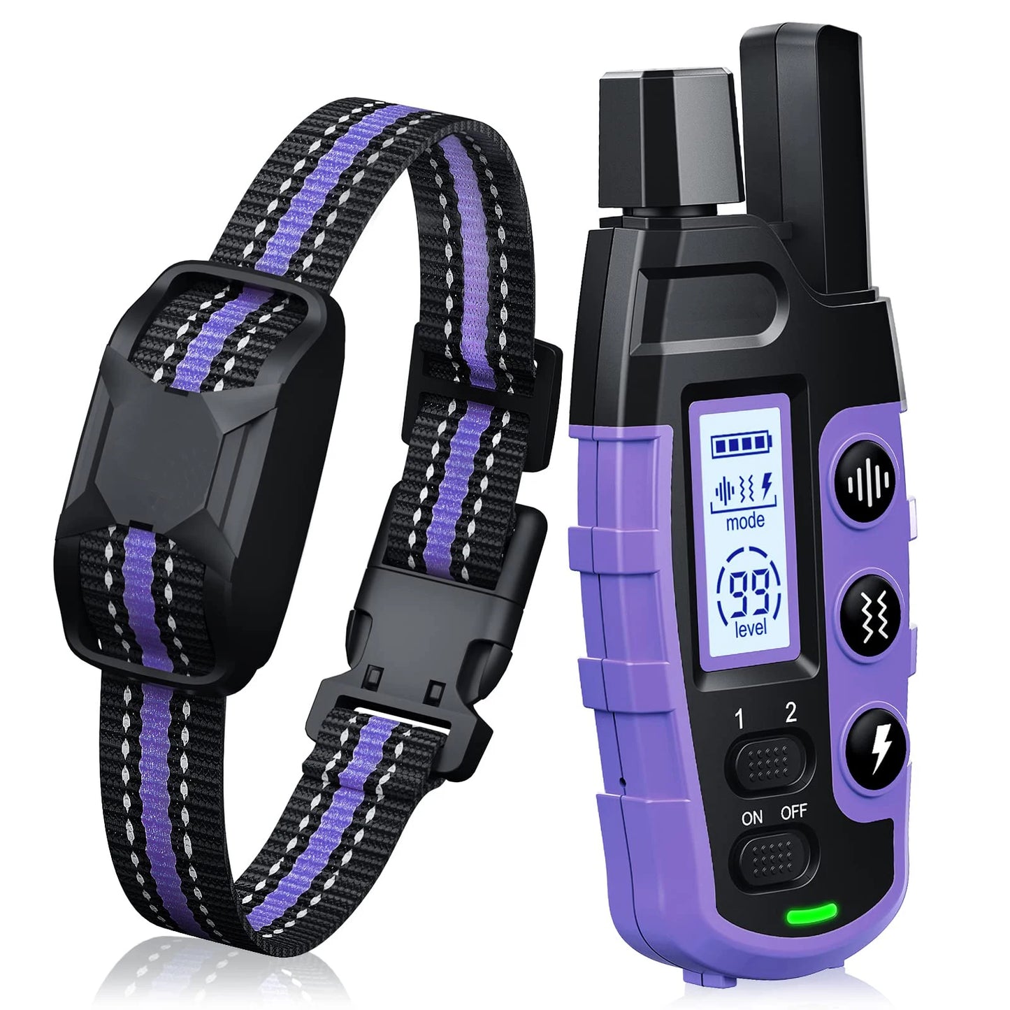 Waterproof Electric Dog Training Collar w/Remote Control