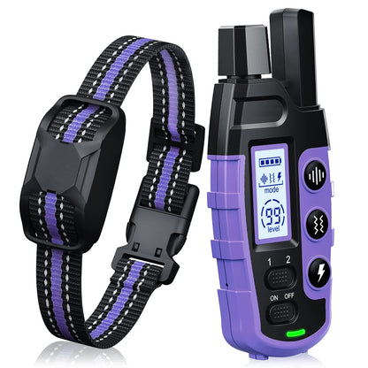 Waterproof Electric Dog Training Collar w/Remote Control